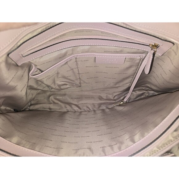 Michael Kors Jet Set Travel Laptop Carryall Tote Saffiano Leather Blush Large - Picture 13 of 16